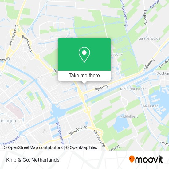 Knip & Go map