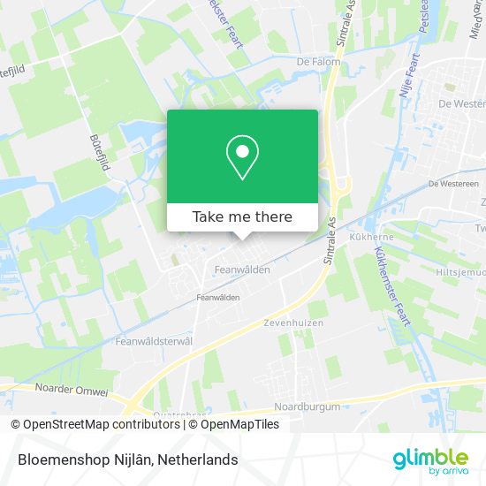 Bloemenshop Nijlân map