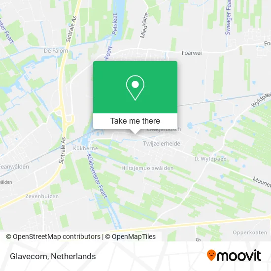 Glavecom map
