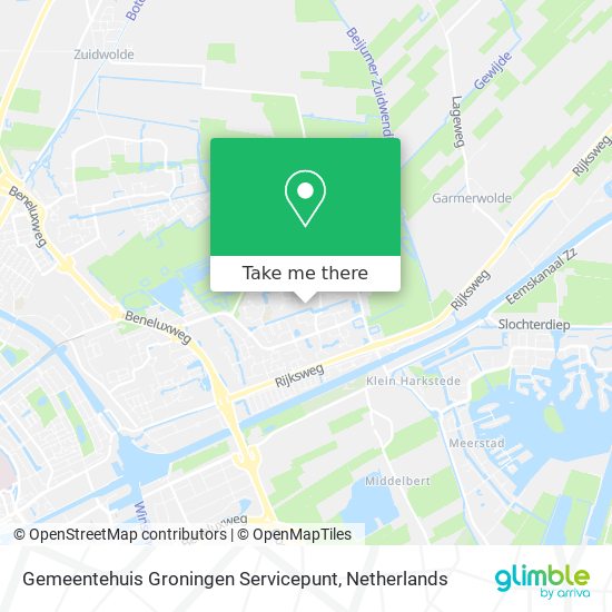 Gemeentehuis Groningen Servicepunt map