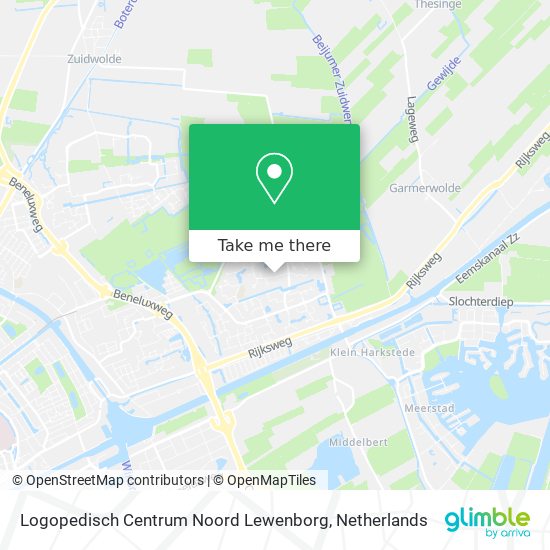 Logopedisch Centrum Noord Lewenborg map