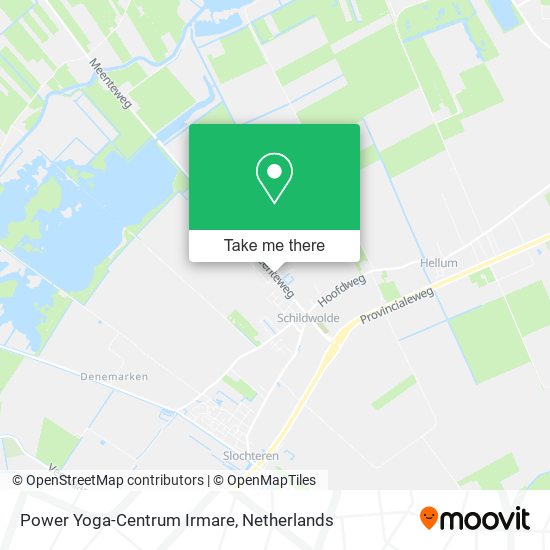 Power Yoga-Centrum Irmare map