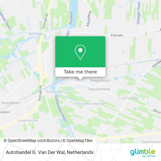 Autohandel G. Van Der Wal map