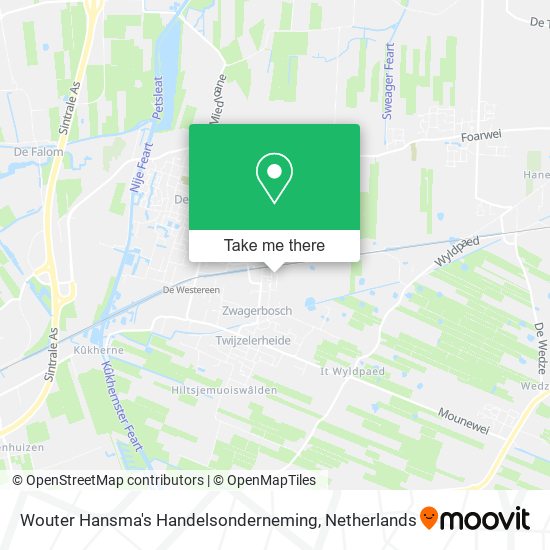 Wouter Hansma's Handelsonderneming map