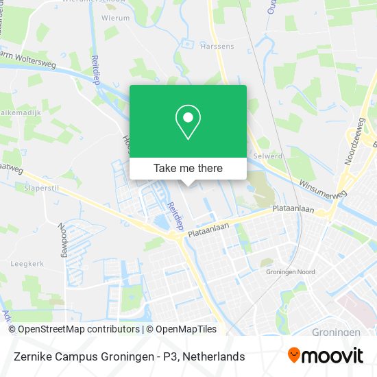 Zernike Campus Groningen - P3 Karte