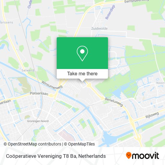 Coöperatieve Vereniging T8 Ba map