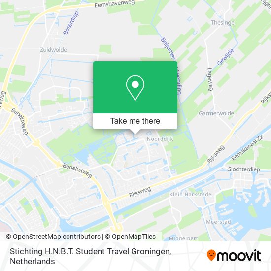 Stichting H.N.B.T. Student Travel Groningen Karte