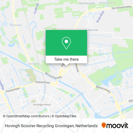 Hovingh Scooter-Recycling Groningen Karte