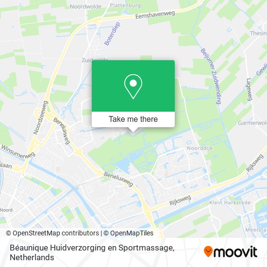 Béaunique Huidverzorging en Sportmassage map