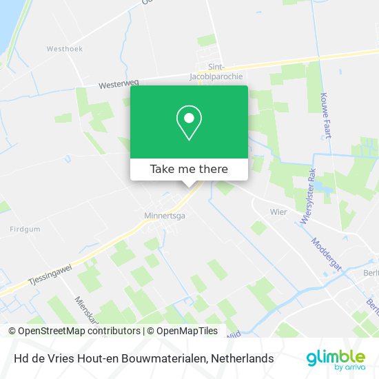 Hd de Vries Hout-en Bouwmaterialen Karte