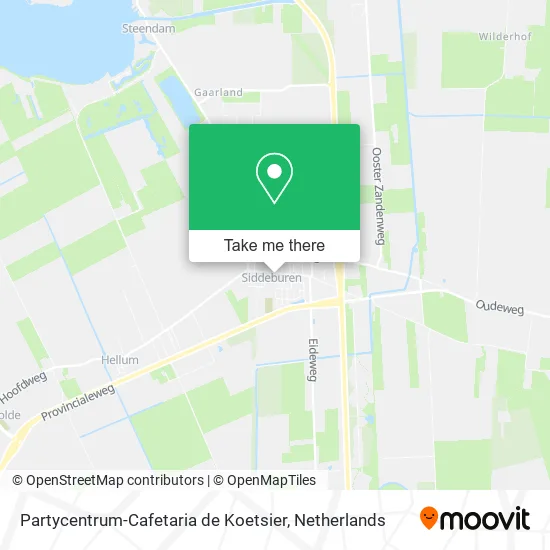 Partycentrum-Cafetaria de Koetsier map
