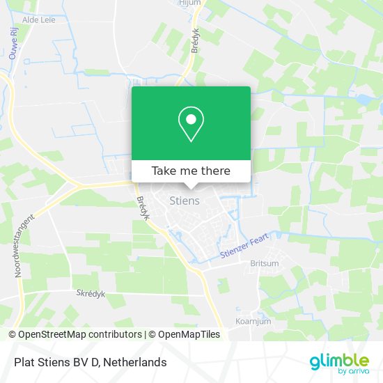 Plat Stiens BV D map