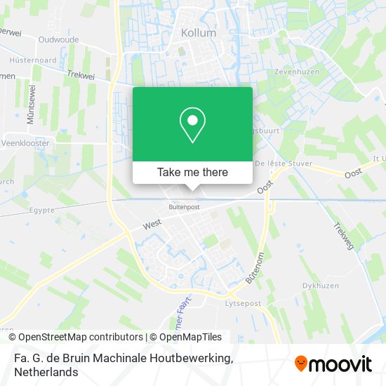 Fa. G. de Bruin Machinale Houtbewerking Karte