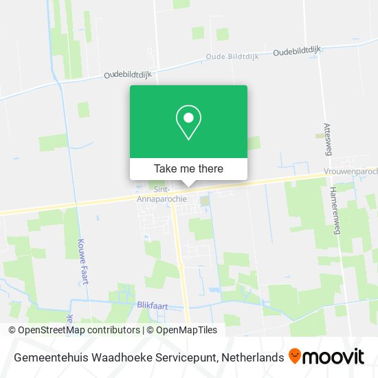 Gemeentehuis Waadhoeke Servicepunt map