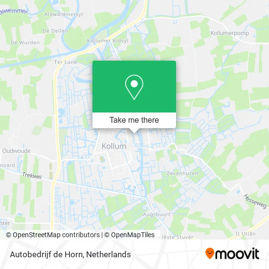 Autobedrijf de Horn map
