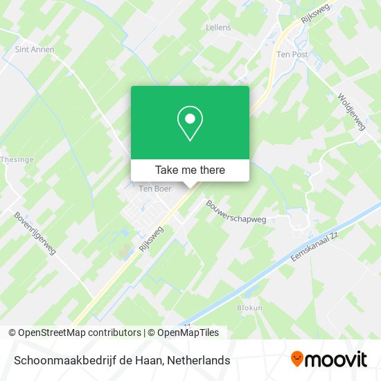 Schoonmaakbedrijf de Haan map