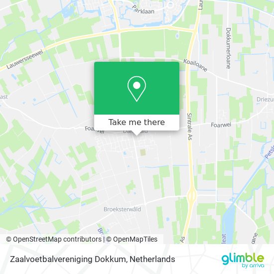 Zaalvoetbalvereniging Dokkum map