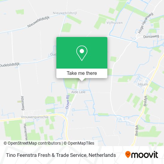 Tino Feenstra Fresh & Trade Service map