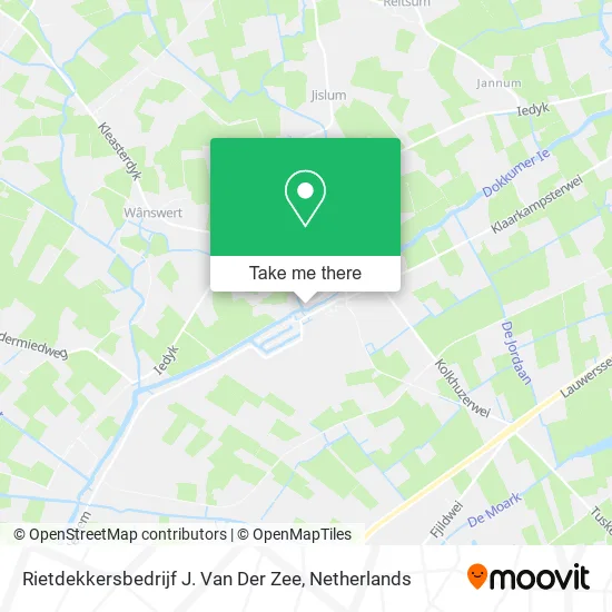 Rietdekkersbedrijf J. Van Der Zee map