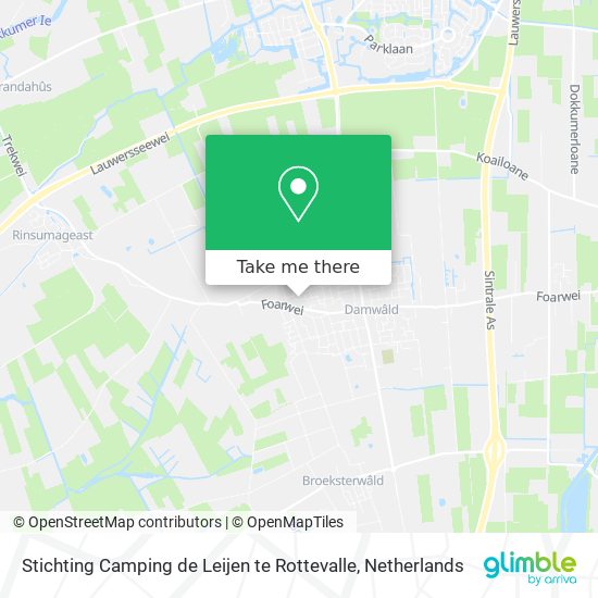 Stichting Camping de Leijen te Rottevalle map