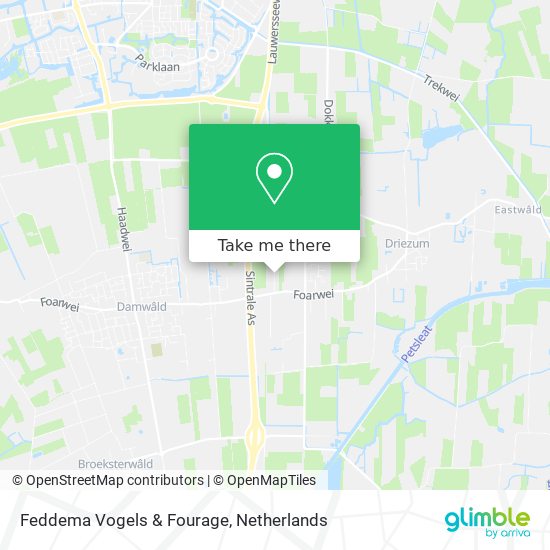 Feddema Vogels & Fourage map