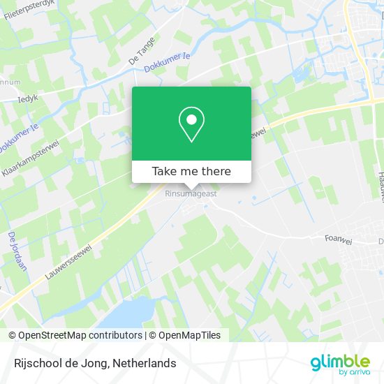 Rijschool de Jong map