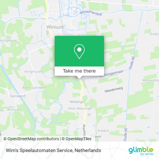 Wim's Speelautomaten Service Karte