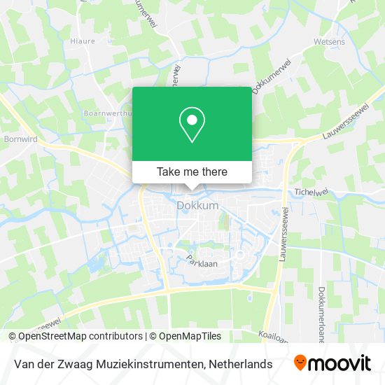 Van der Zwaag Muziekinstrumenten map