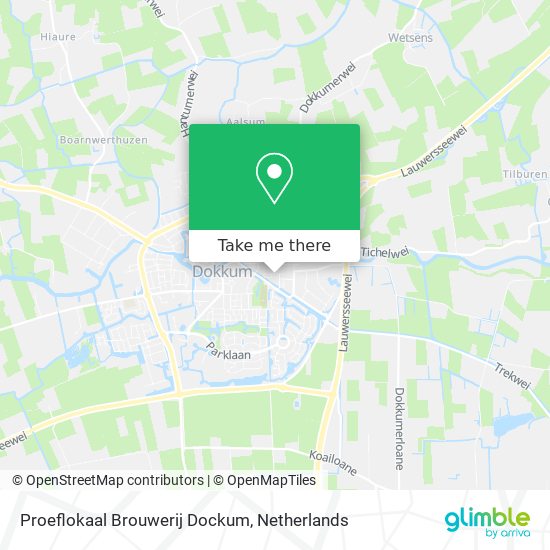 Proeflokaal Brouwerij Dockum map