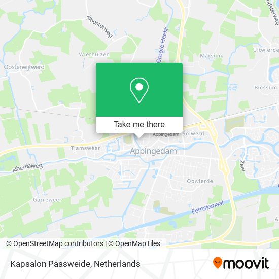 Kapsalon Paasweide map