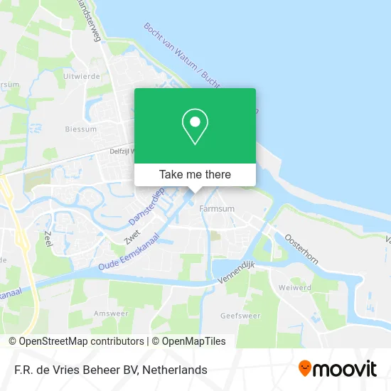 F.R. de Vries Beheer BV Karte