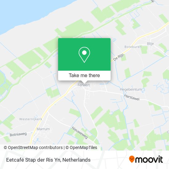 Eetcafé Stap der Ris Yn map