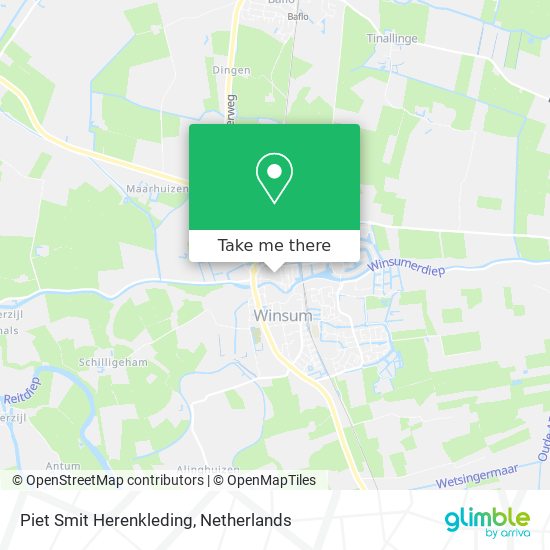 Piet Smit Herenkleding map