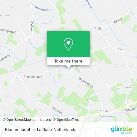 Bloemenboetiek La Rose map