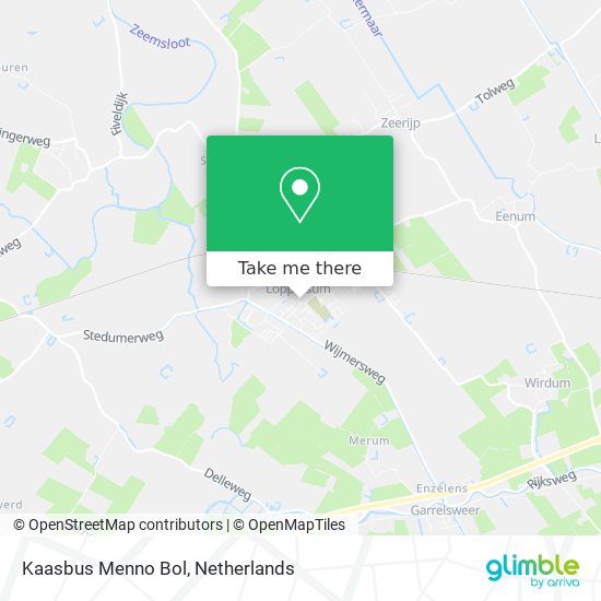 Kaasbus Menno Bol map