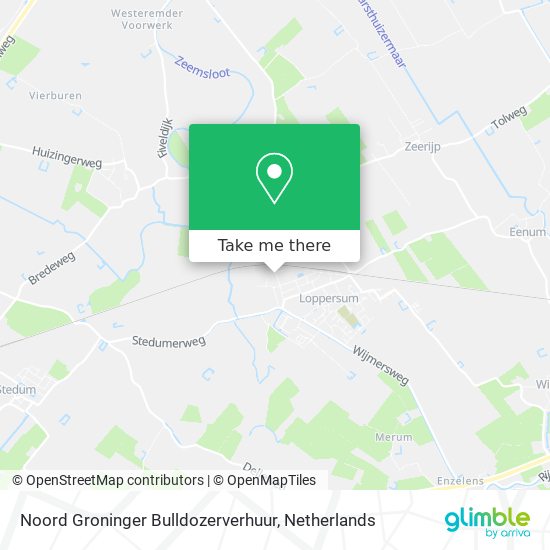 Noord Groninger Bulldozerverhuur map