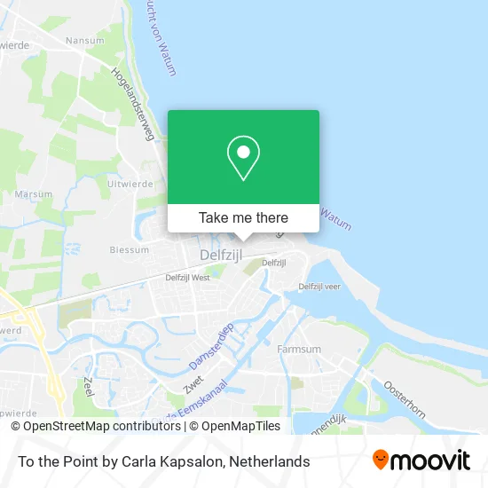 To the Point by Carla Kapsalon map