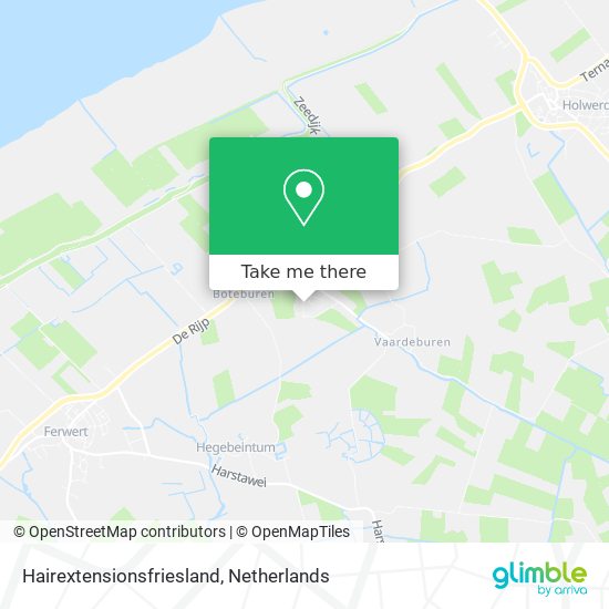 Hairextensionsfriesland map