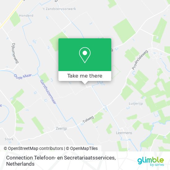 Connection Telefoon- en Secretariaatsservices Karte