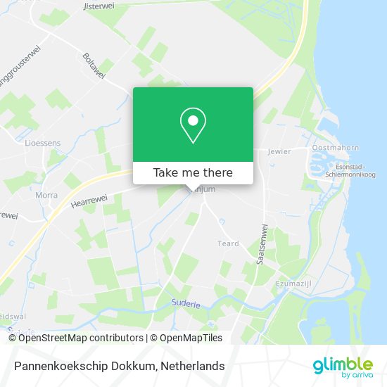 Pannenkoekschip Dokkum map