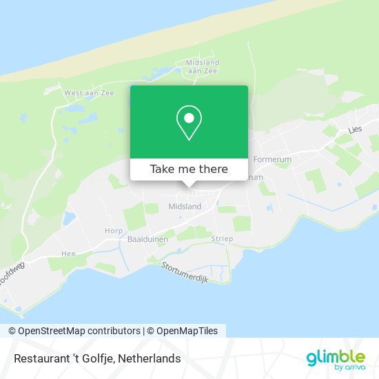 Restaurant 't Golfje map