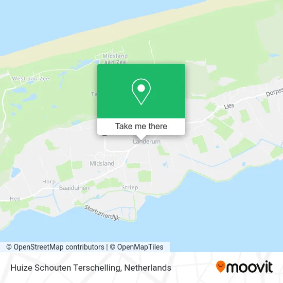 Huize Schouten Terschelling map