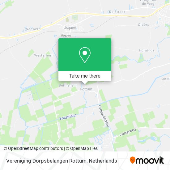 Vereniging Dorpsbelangen Rottum map