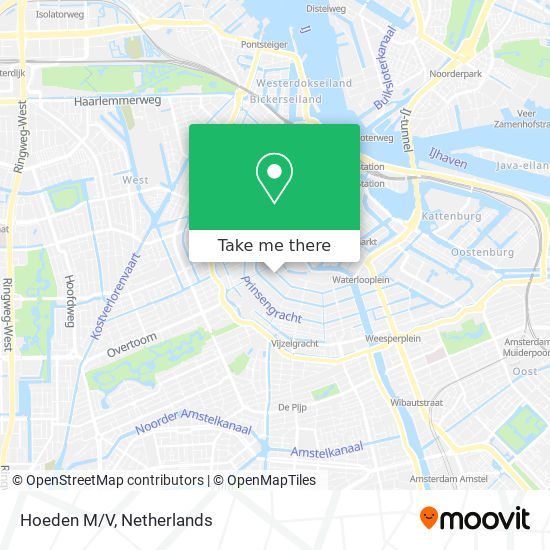 Hoeden M/V Karte