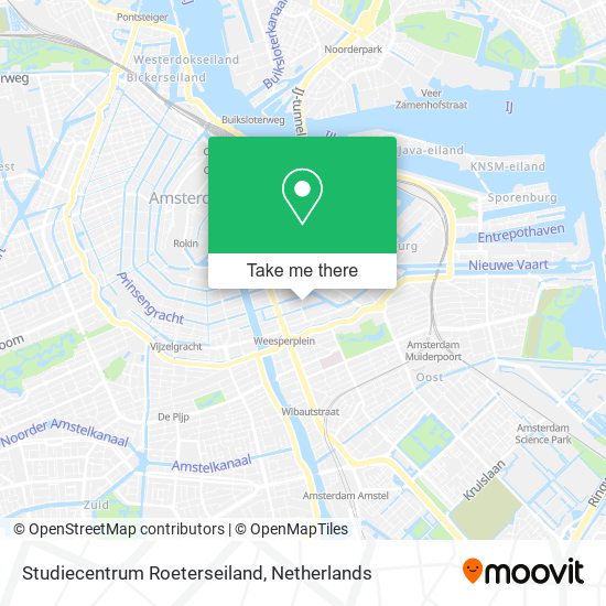 Studiecentrum Roeterseiland map