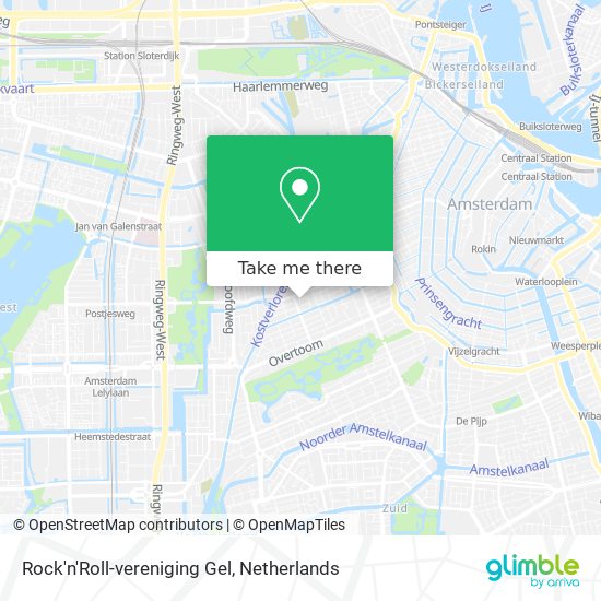 Rock'n'Roll-vereniging Gel map