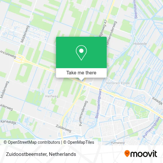 Zuidoostbeemster map