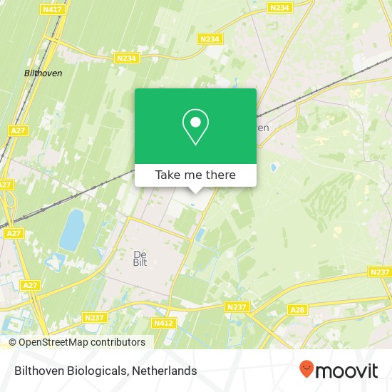 Bilthoven Biologicals map
