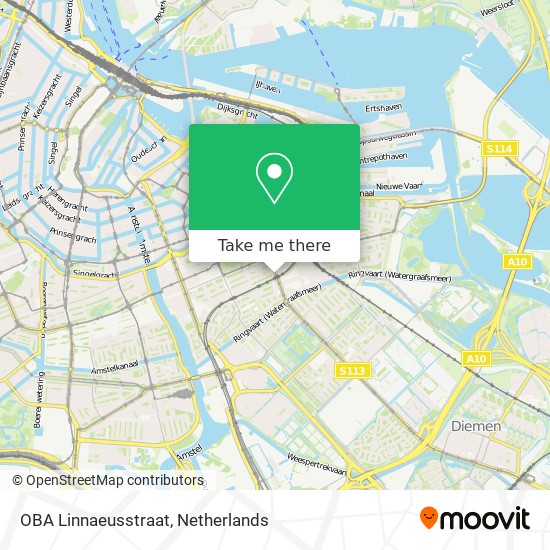 OBA Linnaeusstraat map