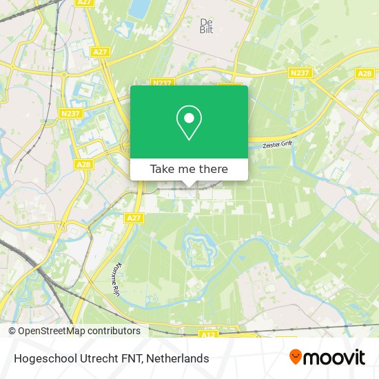 Hogeschool Utrecht FNT map
